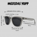 Óculos Casual Yopp- Azul c/ Lente Azul